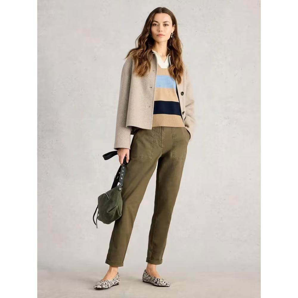 White Stuff Twister Chino Khaki
